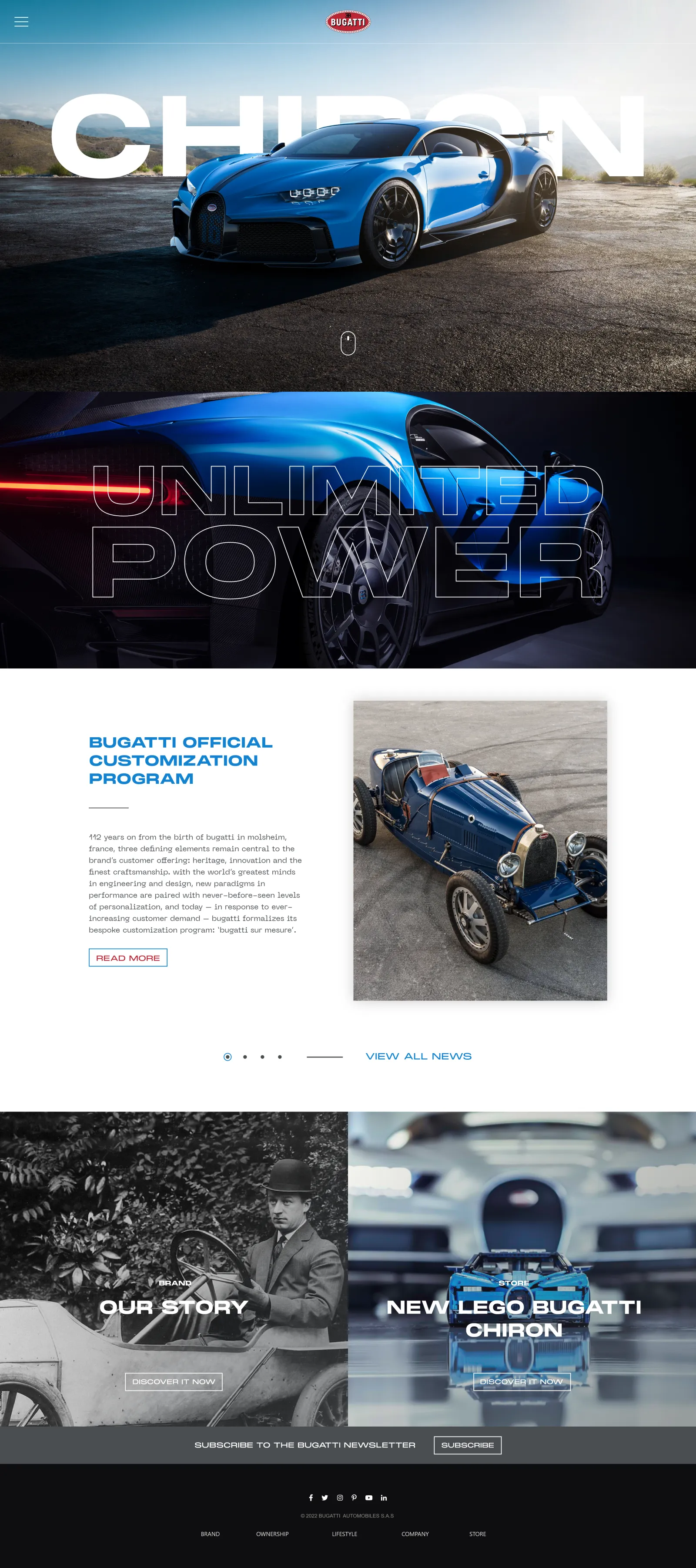 Bugatti Chiron — Home page